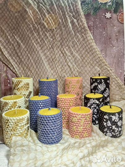 Свечи из вощины ручной работы