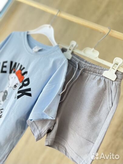 Летний костюм с шортами для мальчика