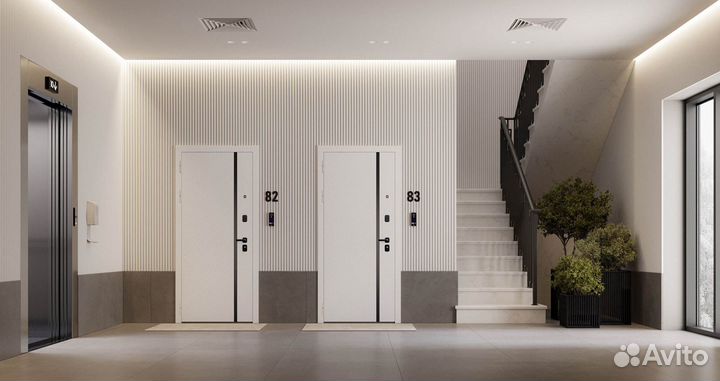 Дверь с зеркалом стальная Ливерпуль