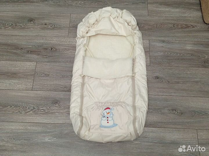 Конверт зимний на натуральной овчине