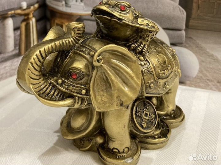 Статуэтка Слон жаба фэн-шуй