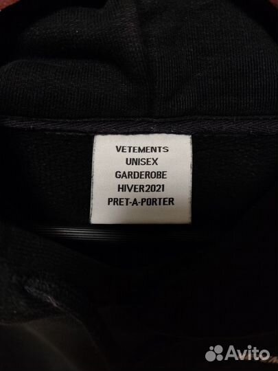 Vetements logo printed hoodie легит