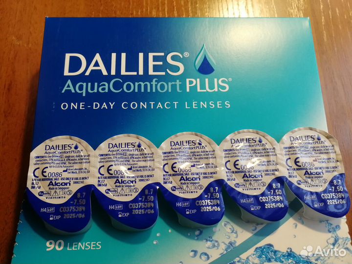 Линзы контактные Dailies AquaComfort plus ONE-DAY