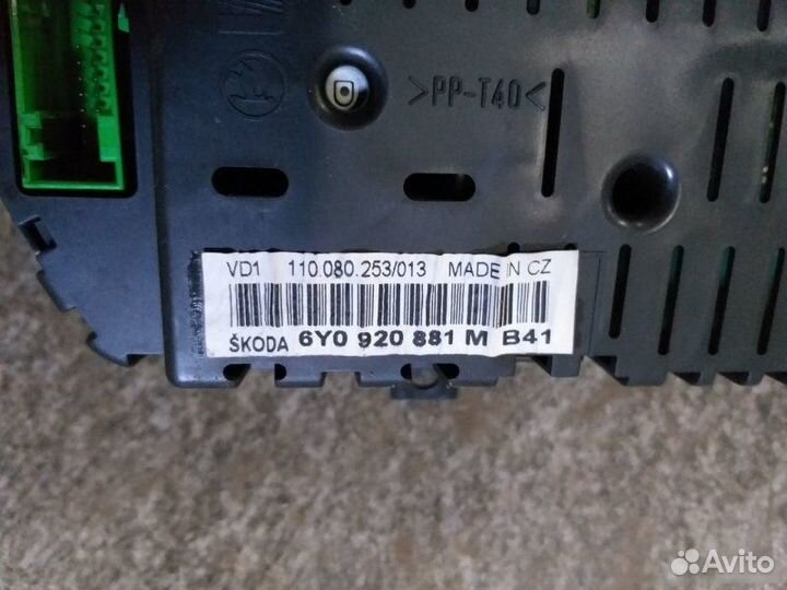 Комбинация приборов Skoda Fabia 2 2005