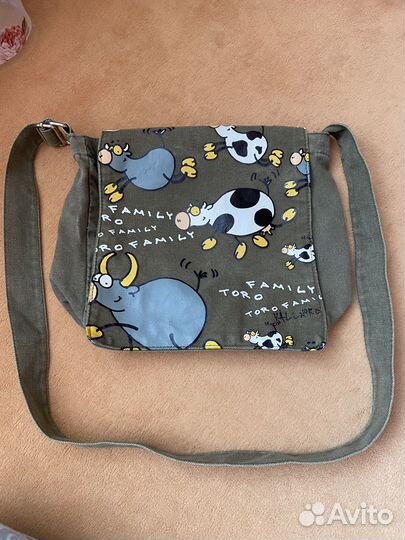 Сумка из плотной х/б ткани