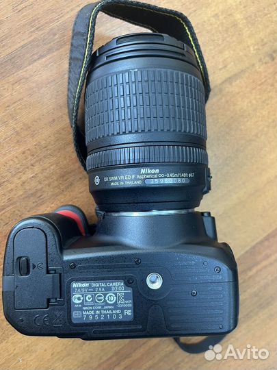 Зеркальный фотоаппарат nikon d3100 18-105mm