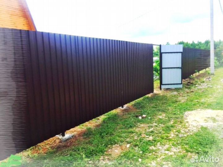 Забор из профнастила