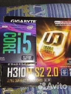 I5 9400f + gigabyte h310m s2 2.0