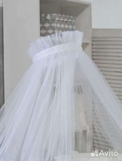 Балдахин с держателем на детскую кроватку