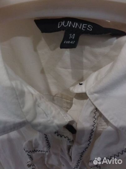 Блузка рубашка белая 46