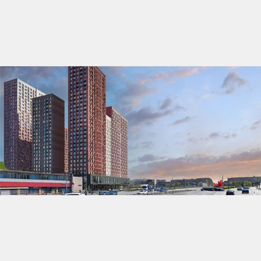 1-к. квартира, 42,9 м², 3/23 эт.