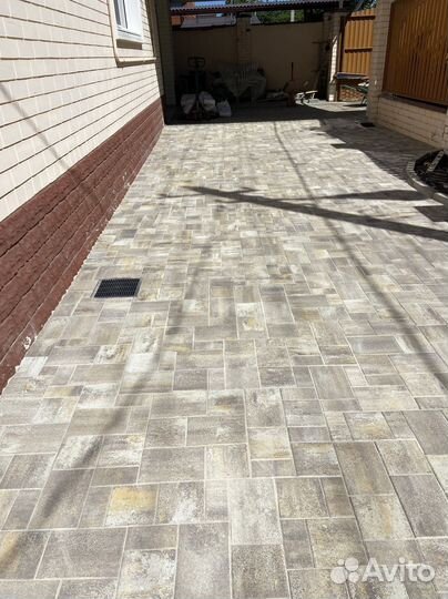 Тротуарная плитка брусчатка от завода
