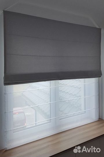 Двойная римская штора