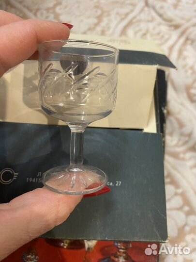 Хрустальные рюмки СССР новые