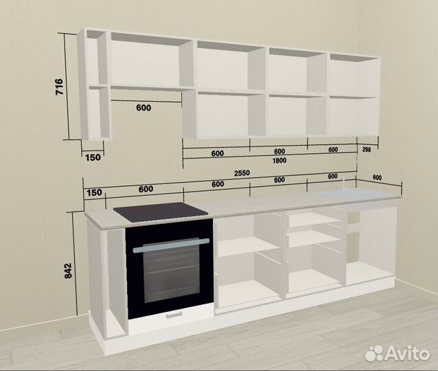 Кухонный гарнитур модульный новый