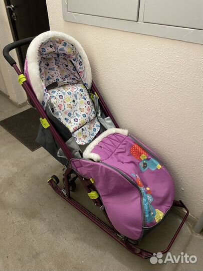 Детские санки коляска