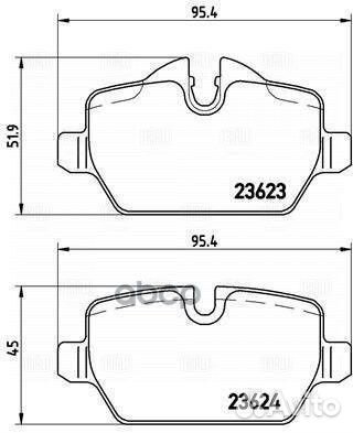 Колодки торм. для а/м BMW 1 (E81/87) (04) /3 (E