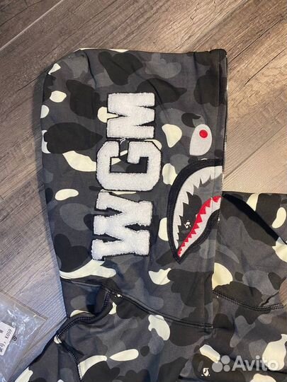 Зип худи Bape shark