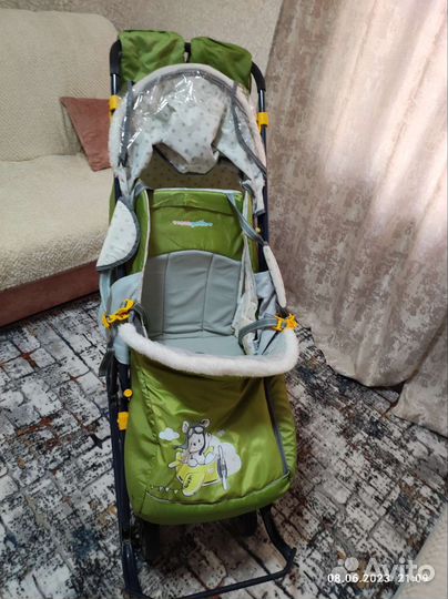 Детские санки коляска