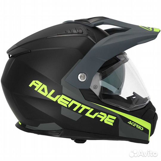 Acerbis flip FS-606 Adventure Integral Motorcycle Мотошлем Black Gray