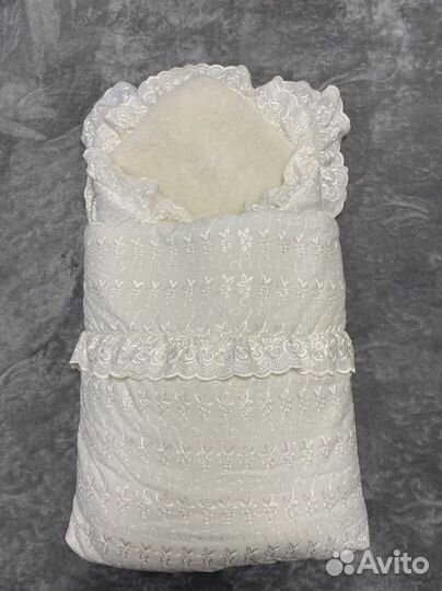 Конверт на выписку на овчине осень зима