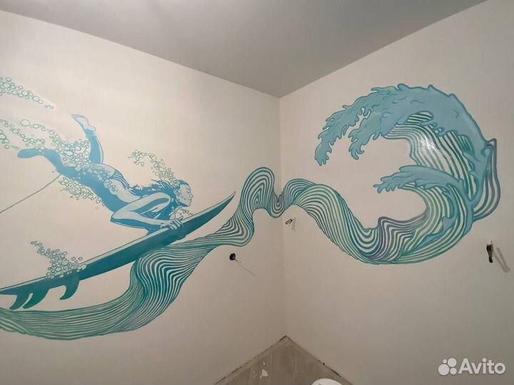 Роспись стен граффити оформление услуги художника