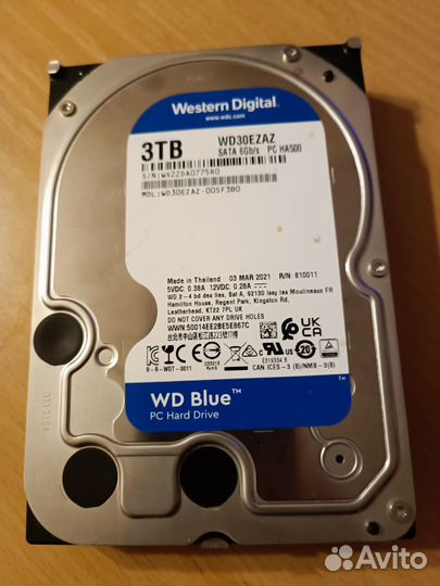 Жесткий диск 3 тб Жесткий диск WD Blue (WD30ezaz)