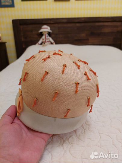 Старинная дамская шляпка от Mr.John 1960 гг. XX в