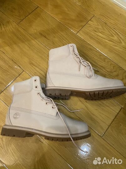 Ботинки timberland пудровые новые оригинал 35-36р