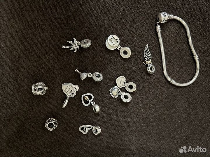 Браслет и шармы Pandora оригинал новый