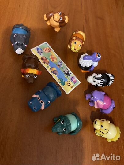 Игрушки из киндера животные