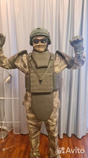 Бронежилет бр5 с защитой шеи, паха, боков