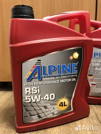 Alpine 5W40 RSi4L (синт.моторное масло) 0100148