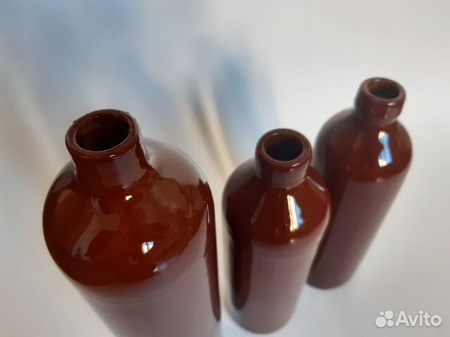 Керамические винтажные бутылки интерьерные вазы