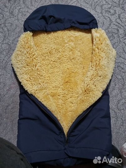 Зимний конверт в коляску на овчине до 3 лет