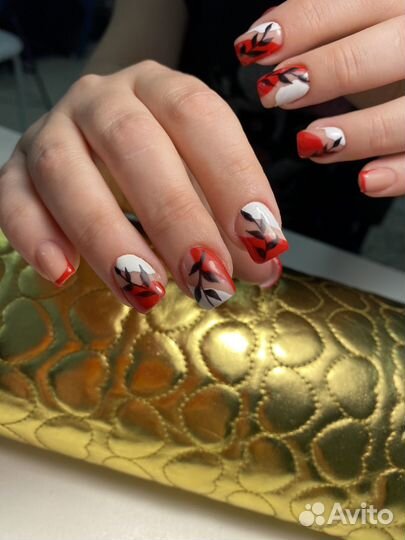 Маникюр ногтей с укреплением