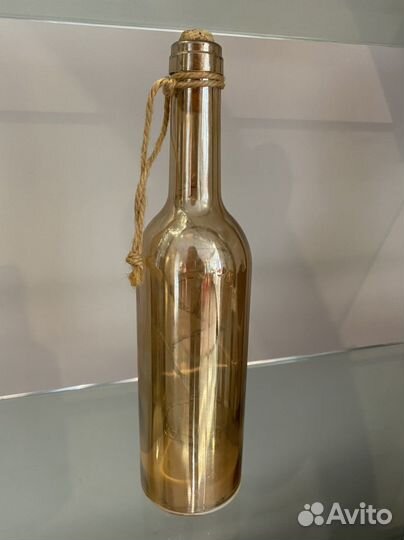 Декоративная бутылка-светильник