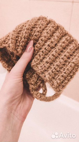 Мочалка ручной работы из джута