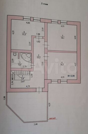 Коттедж 257 м² на участке 8,6 сот.