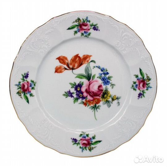 Тарелка thun Bernadotte Мейсенский букет 19см десе