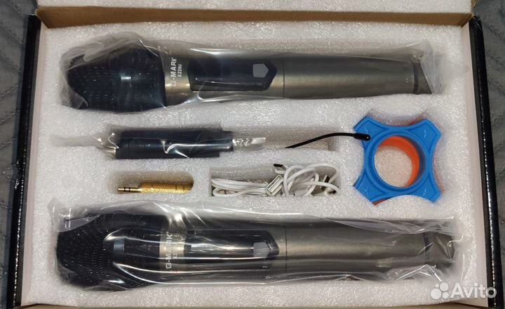 Беспроводные микрофоны 2шт. (перезаряжаемые)