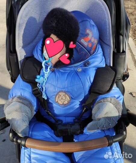 Зимняя шапка-ушанка детская