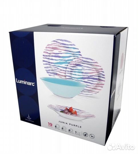 Столовый сервиз AMB junia purple 19 предметов