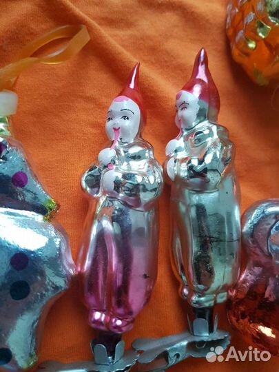 Новогодняя игрушка на пришепке СССР