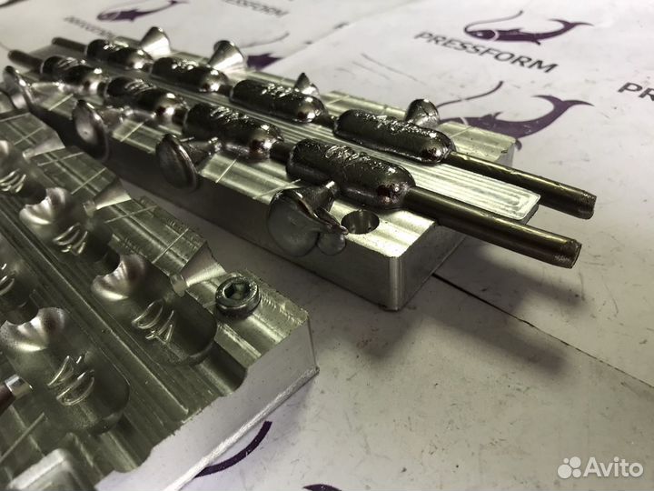 Форма чпу для литья грузил «Оливки под сети»