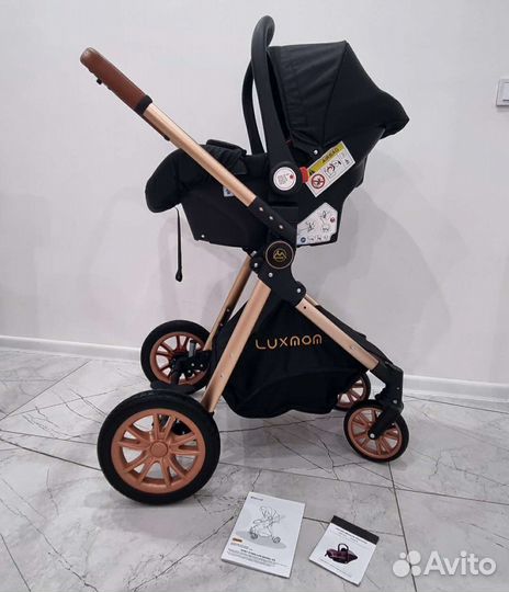 Новая коляска 2в1 и 3в1 с матрасом, Luxmom V9