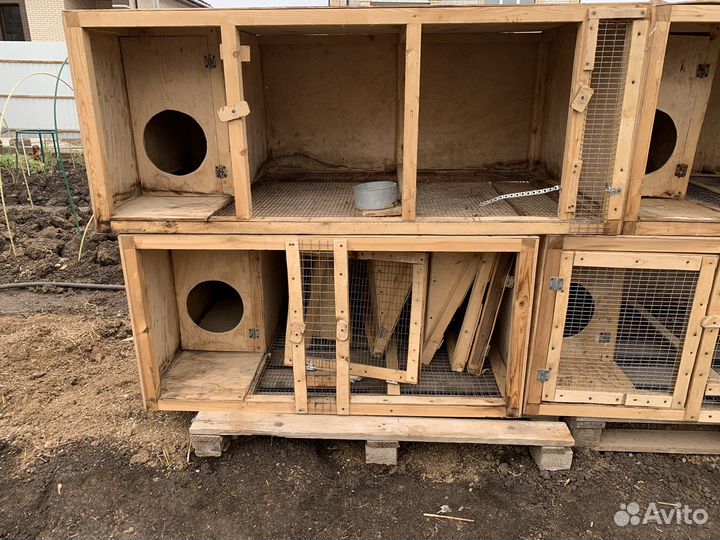 Клетка для кроликов с маточником
