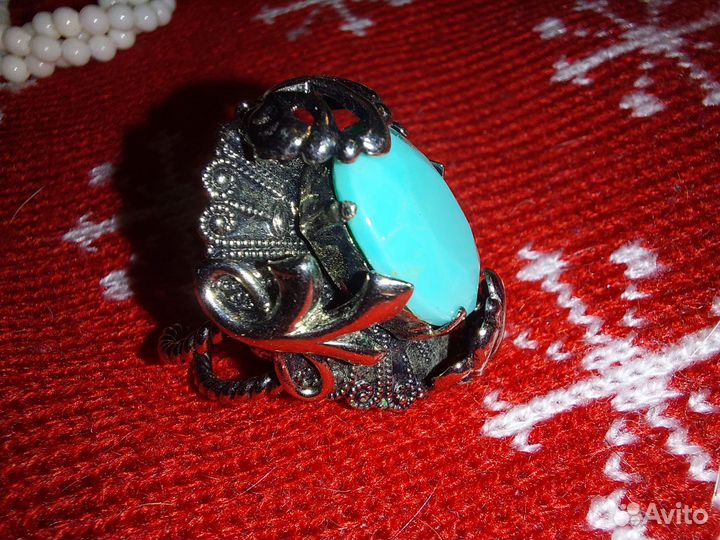 Серебряное кольцо с бирюзой