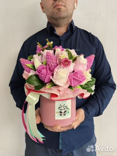 Букет цветов из мыла ручной работы