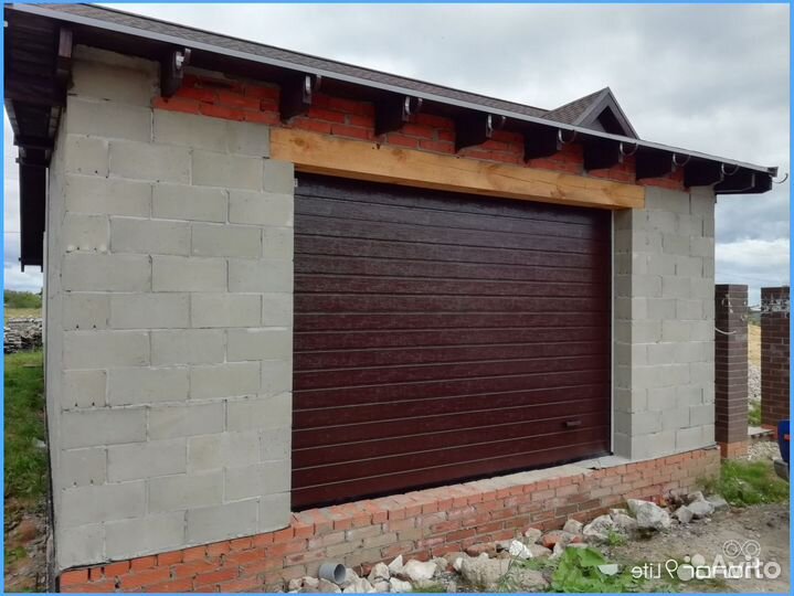 Автоматические секционные гаражные ворота